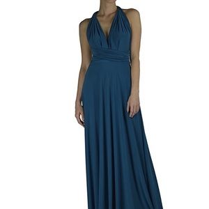 Von vonni teal transformer bridesmaids dress